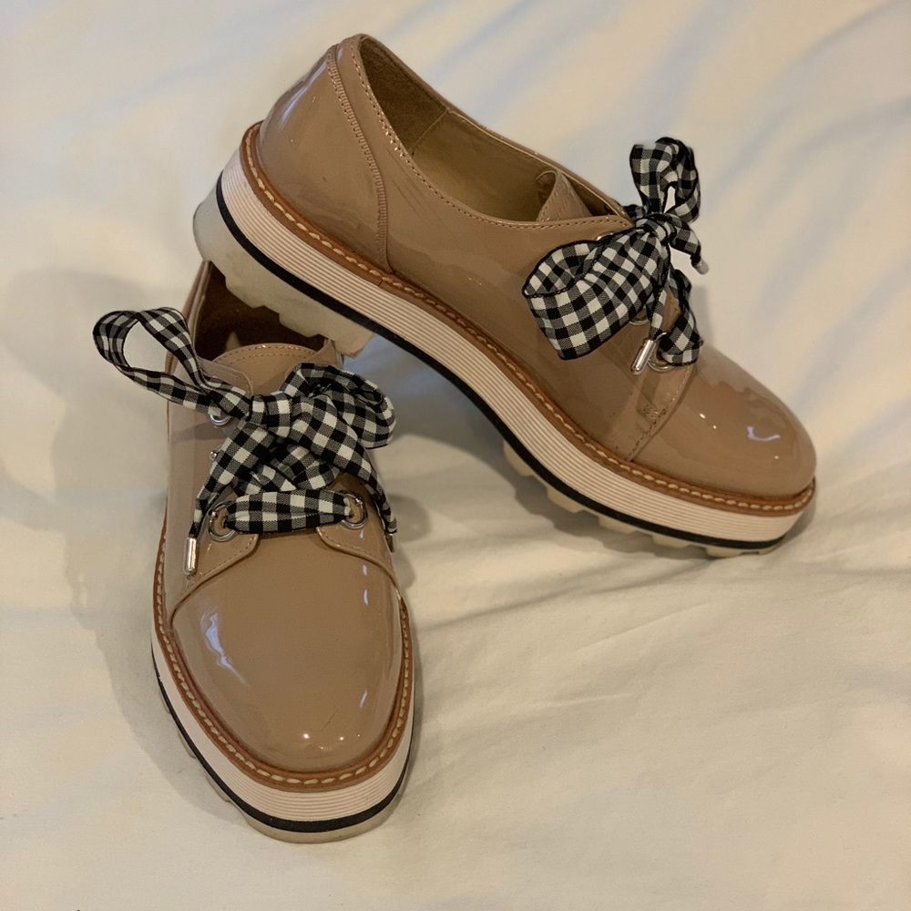 Adorable patent leather loafers!